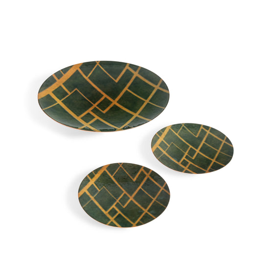 Bentley Home Desmond plates Deep Forest green